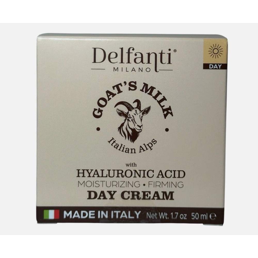 Delfanti Milano Day Cream With Goat's Milk & Hyaluronic Acid - 1.7 Oz